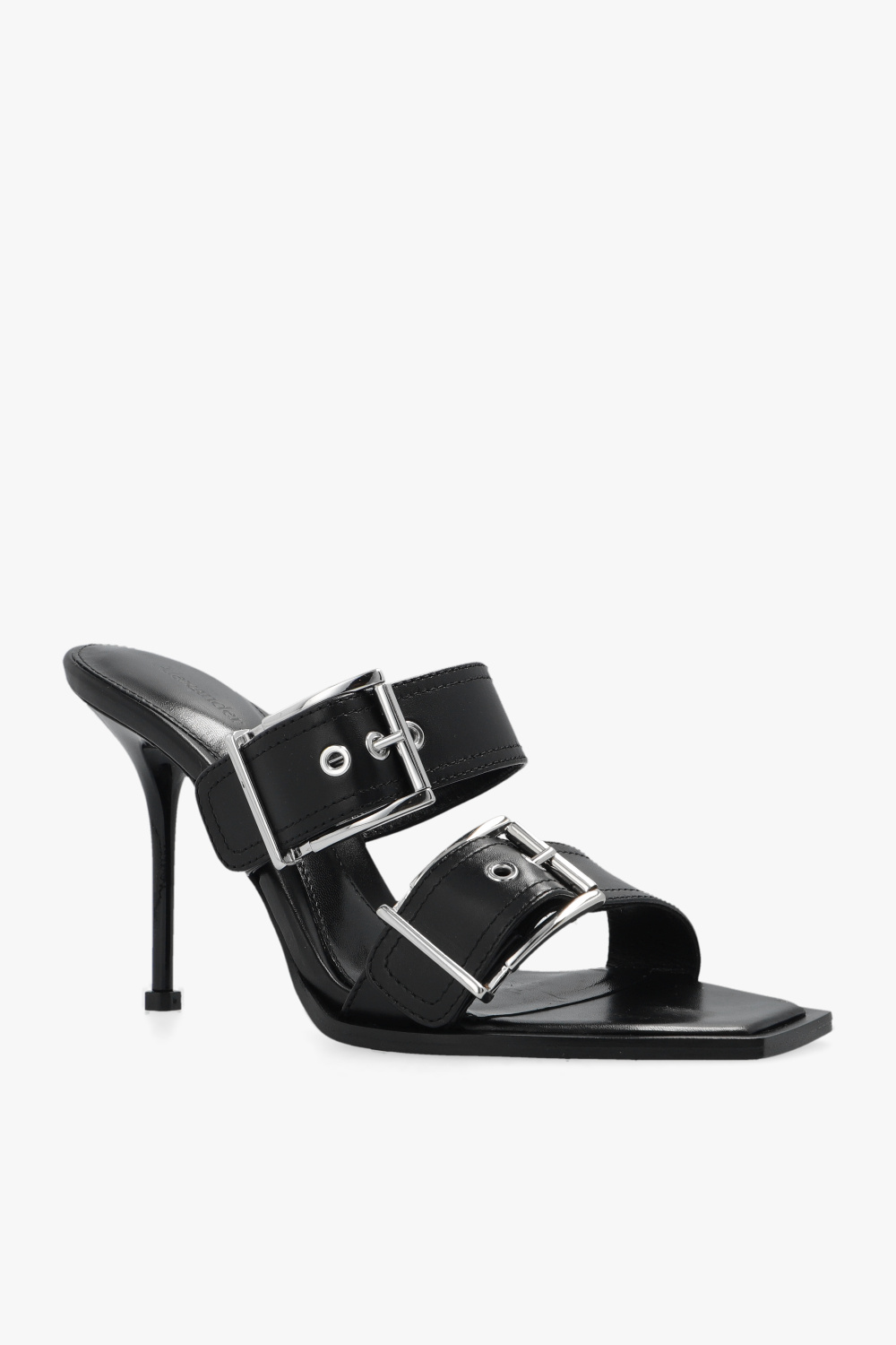サンダル・ミュール alexander mcqueen LEATHER HEELED MULE SANDAL McQueen Mule shoes for Women | Online Sale up to 60% off | Lyst
